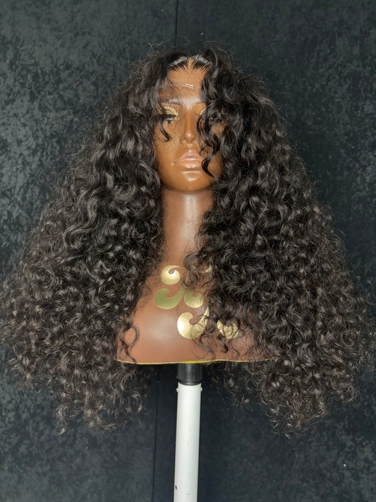 20” raw curly