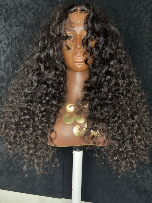 20” raw curly
